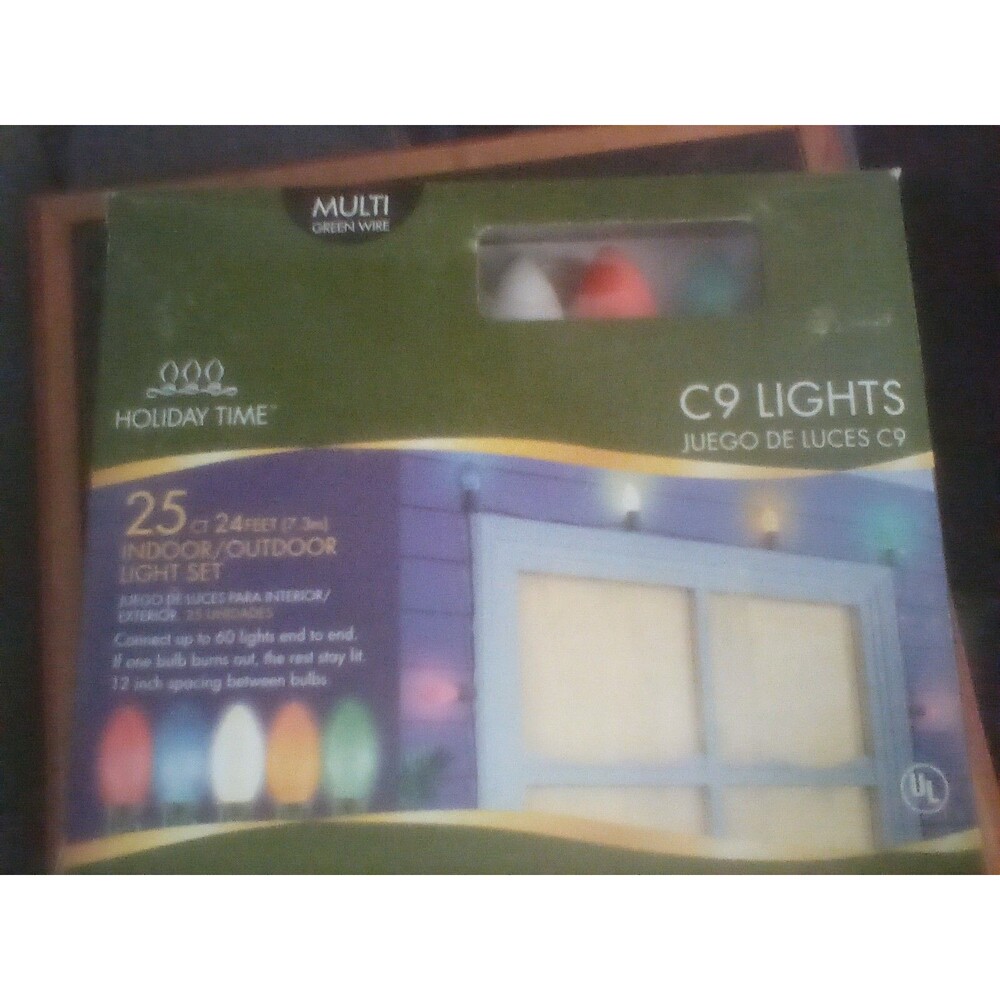 Holiday Time 25 Count C9 Multi Color Indoor / Outdoor Light Set